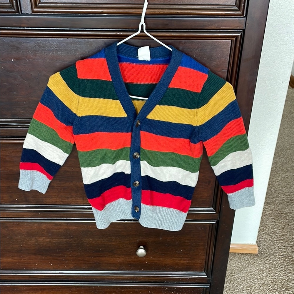 Baby Gap Multicolor Striped toddler boy Sweater.